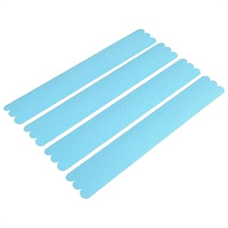 PEVA Anti Slip Bathtub Stickers, 12 Pcs No Skid Adhesive Strips for Shower Floor, 14.96 x 0.79 in(Blue)