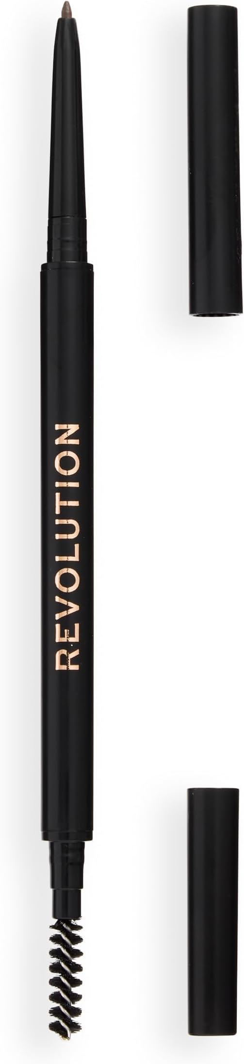 Revolution, Precise Brow Pencil, Double Ended, Ultra-Fine Pencil Tool, Includes Spoolie Brush, Medium Brown