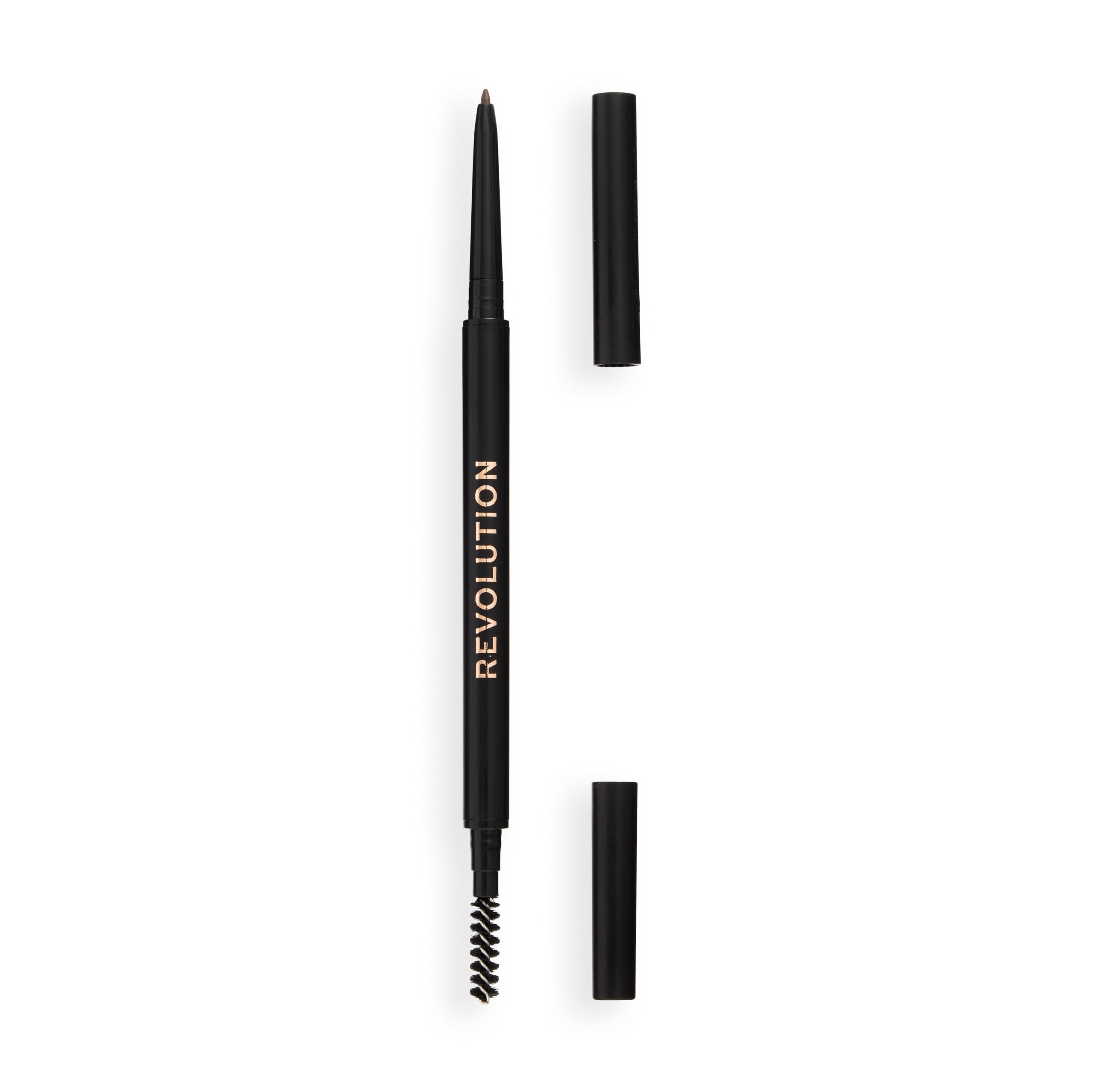 Revolution, Precise Brow Pencil, Double Ended, Ultra-Fine Pencil Tool, Includes Spoolie Brush, Medium Brown