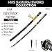 HMS Fully Functional Hattori Hanzo Kill Bill Bride’s Katana Sword, Iron Tsuba, 1045 Carbon Steel, Hand Forged Heat Tempered, Full Tang, Sharp, Battle Ready