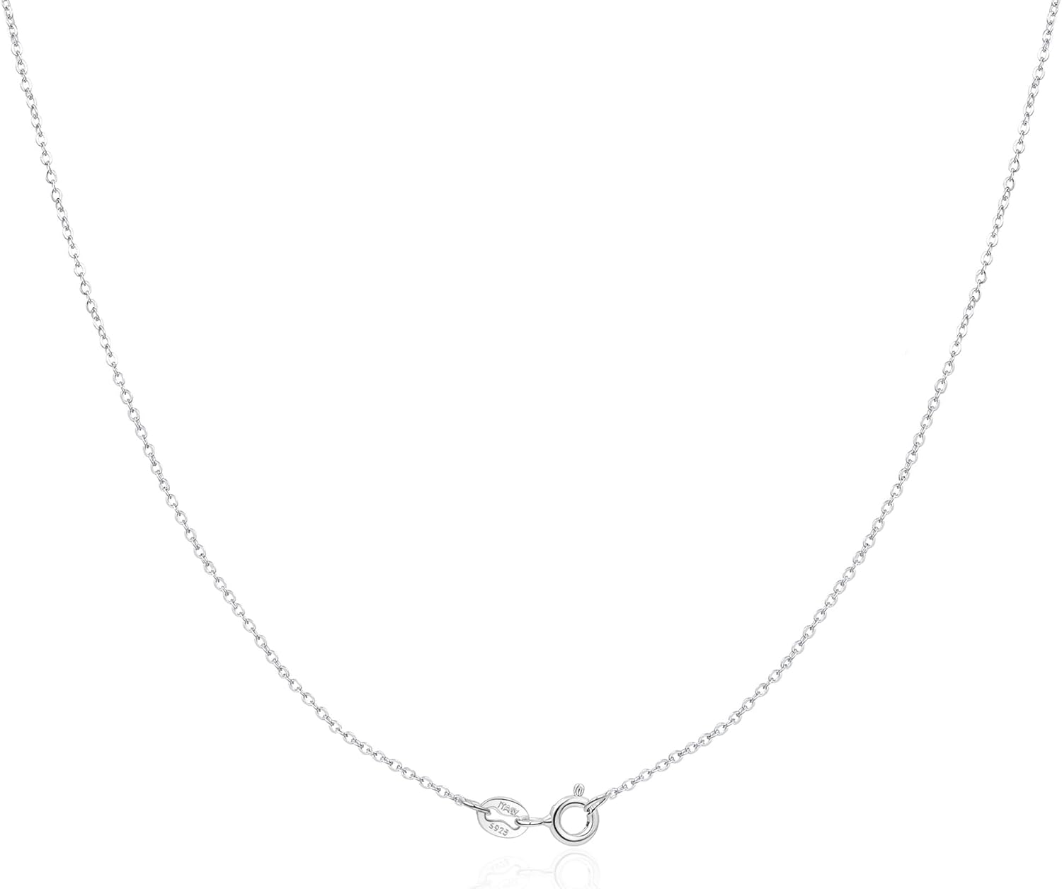 FUNEIA 925 Sterling Silver Necklace for Women Trendy Dainty Real Silver Chain Necklace Simple Thin Box Chain Beaded Chain Snake Chain Herringbone Necklaces Jewelry 14/16/18 Inch
