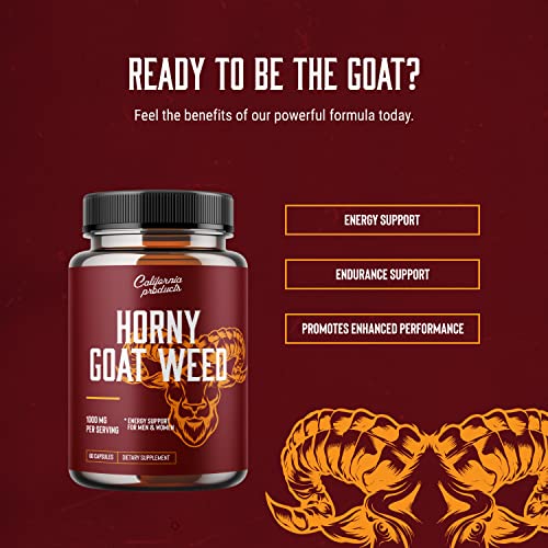 Horny Goat Weed Complex - Male Enhancement Pills and Natural Testosterone Booster for Men Male Performance Pre Workout Supplements Muscle Growth - Thumbnail 5