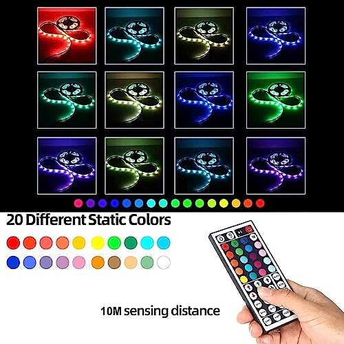 32ft LED Strip Lights Remote Control Bedroom for Indoor Use