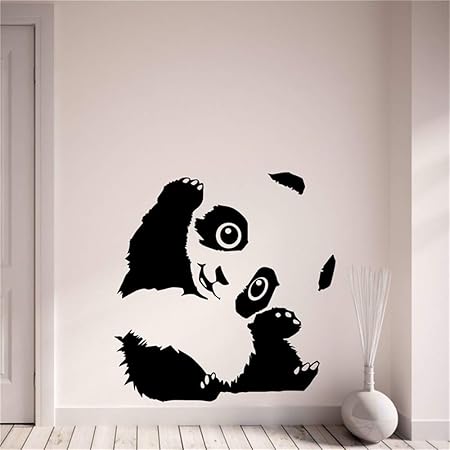 Animal Adorn Cute Panda Motifs Art Home Nursery Salon Chambre De Bebe Chambre D Enfants Chambre De Garcons Chambre De Filles Chambre Sticker Mural Amazon Fr Bricolage