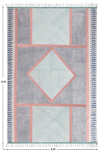 Carpette lavable en coton pour simplifier l'entretien du salon