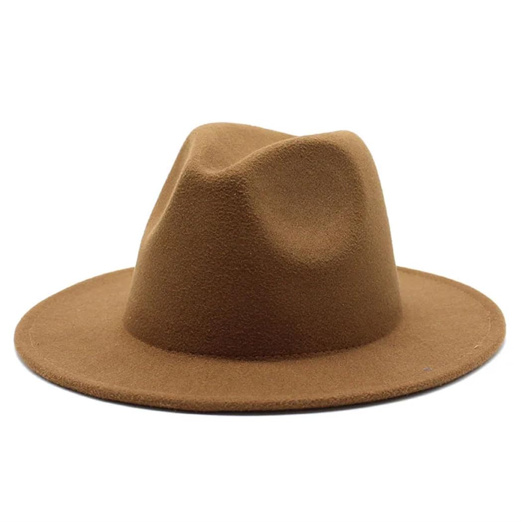Big Brim Cappelli Per Le Donne Vintage Chiesa Cappelli Flat Brim Jazz Cap Inverno Delle Donne Cappello Feltro