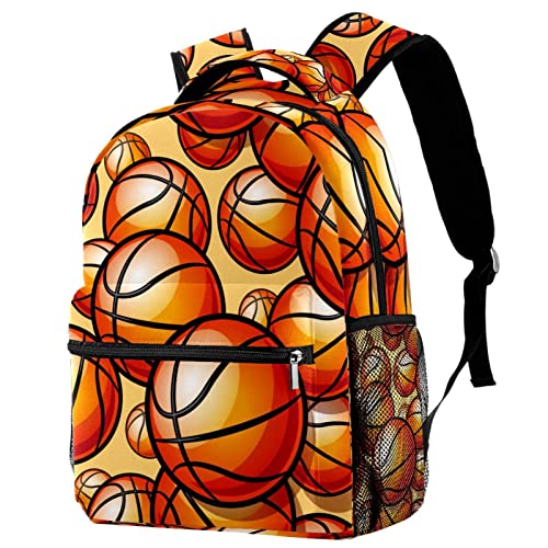 Sac à dos voyage basket orange idéal pour l'école et le sport