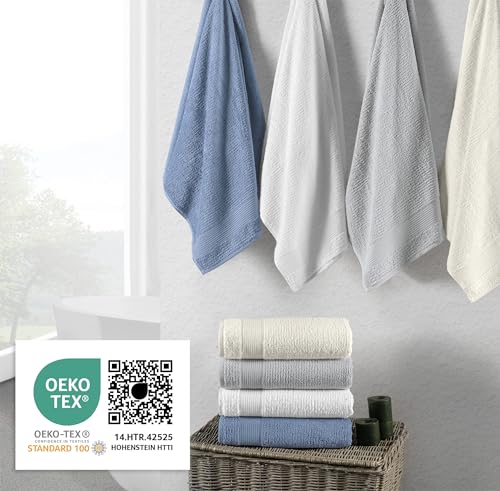 Chic Home HBS58515-AN Luxurious 2-Piece 100% Pure Turkish Cotton Bath Sheet Towels, 34"X68", Ultra-Soft, Highly Absorbent, Jacquard Weave Design thumb #8