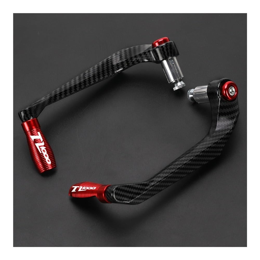BEQLXTA Brake Lever Guard for TL1000R TL 1000R 1998-2003 for TL1000S TL 1000 S 1997-2001 Motorcycle Handlebar Grips Guard Brake Clutch Lever Protector(Red-TL1000)