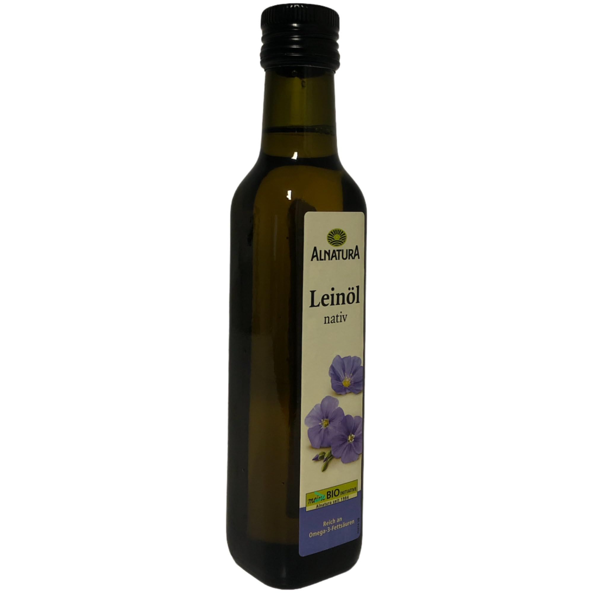 Alnatura Bio Leinöl kaltgepresst 6er Pack (6x250ml Flasche) + usy Block