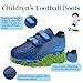 Imagen de Botas de Futbol Zapatillas de Futbol Niño Zapatos Fútbol Césped Artificial Tacos Deporte Atletismo Transpirable Cómodo Verano Unisex 30 Azul