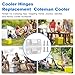 Replacement for Coleman Cooler Hinges Coleman Cooler Parts 5253 6262 6270-6Pack