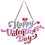 Supla 2 Pcs Valentine's Day Door Signs Door Hangers Happy Valentine's Day Holiday Door Sign Window Wall Hanging Signs Welcome Signs for Valentine's Day Party Decor