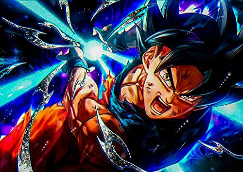 Tableau Toile Dragon Ball DBZ Son Goku - Impression Haute Qualité, Fabriqué En Allemagne - Taille 160 X [hauteur] Cm, Décoration Murale Moderne - 9