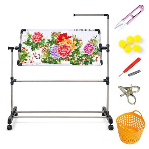 Support de sol pour broderie réglable en hauteur à 360° avec poulie modèle A-55CM