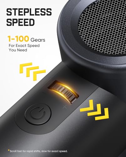 Image of Fanttik B11 Pro Max Electric Air Duster, 150000RPM Brushless Motor, Compressed Air Duster, 100 Gears Adjustable, One-tap Booster, 28.08Wh Rechargeable Battery, Electric Duster for PC, Car, House