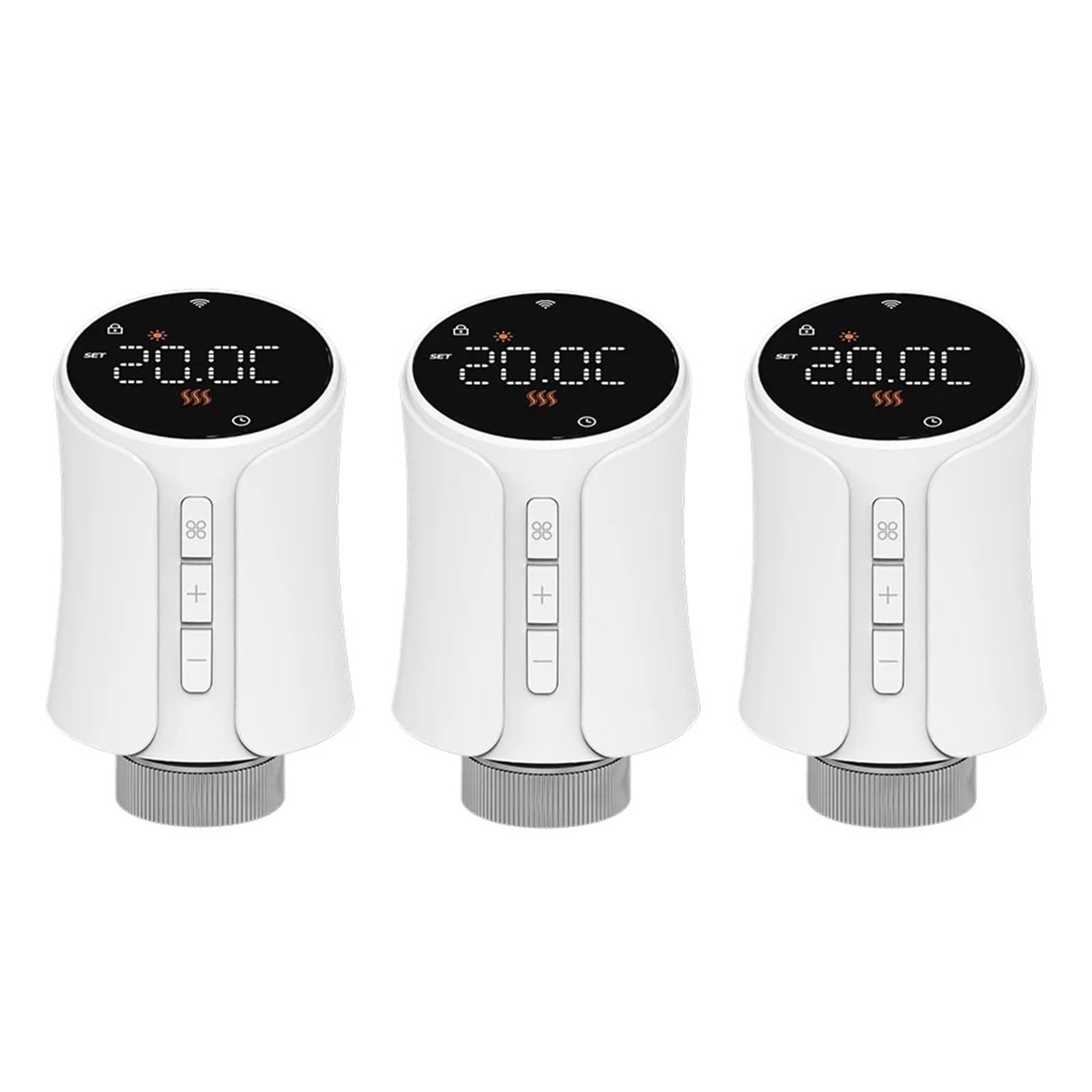 Tuya TRV WiFi Zigbee Termostat Inteligentna Głowica Termostatyczna Siłownik Zaworu Grzejnikowego Kontroler Temperatury Ogrzewania OszczęDza Energię I Koszty Ogrzewania(3pcs-WiFi)