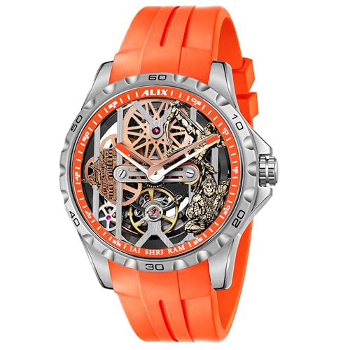 Image of ALIX AL2925T Men's Chronograph Sport Watch Stainless Steel Case with Silicone Band