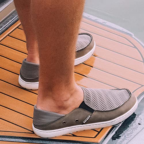 Body Glove Casual Boat Shoe Aruba Water Shoes Fishing Shoes Boat Shoes For Men Mens Slip On Shoes Water Shoes Men Water Shoes For Men Beach Shoes Men Taupe/Grey #TOP5