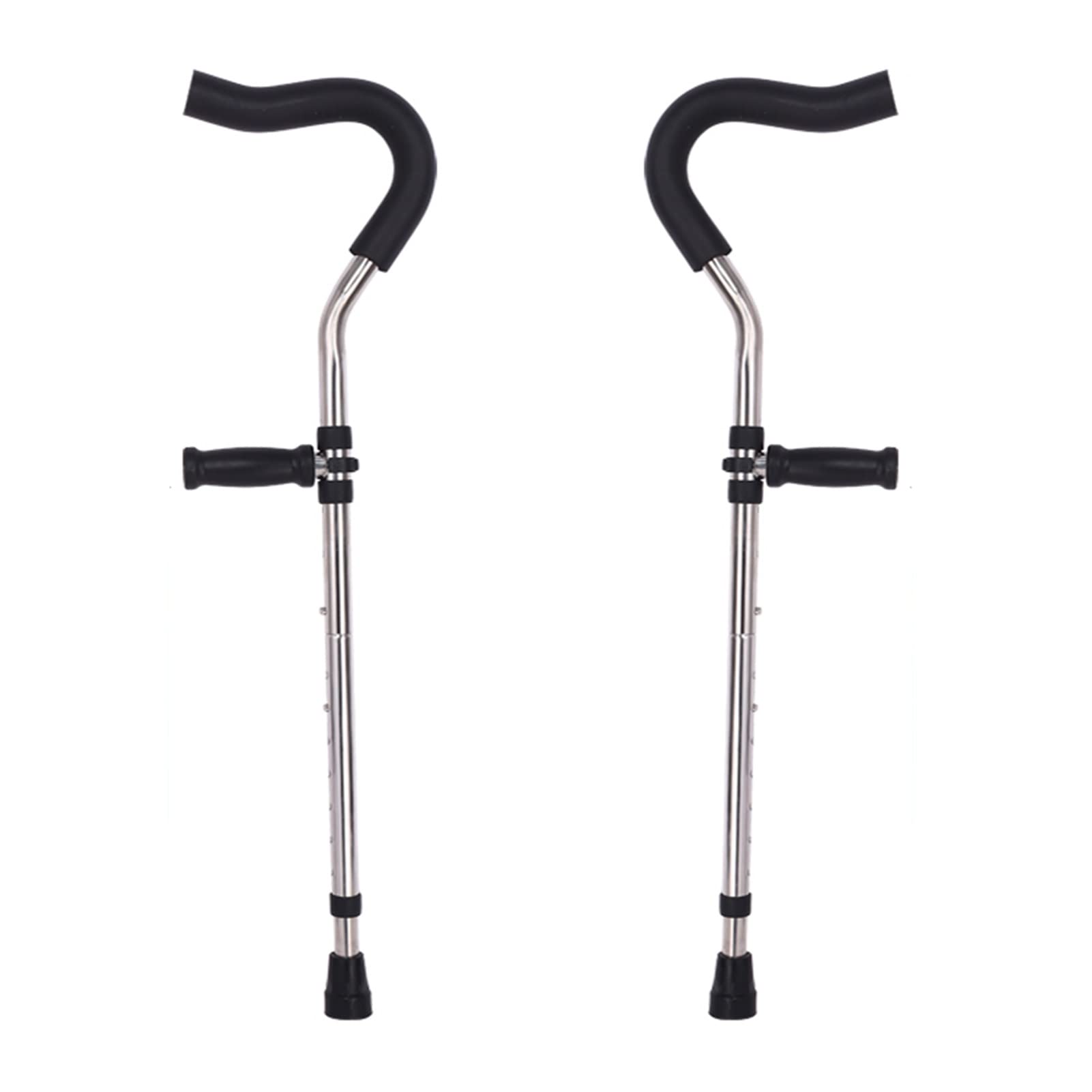 Regulowana Kule Ortopedyczna, Dorośli Składane Kule z Non-Slip Uchwyt, Sprzedawane Jako Para (Size : XS)