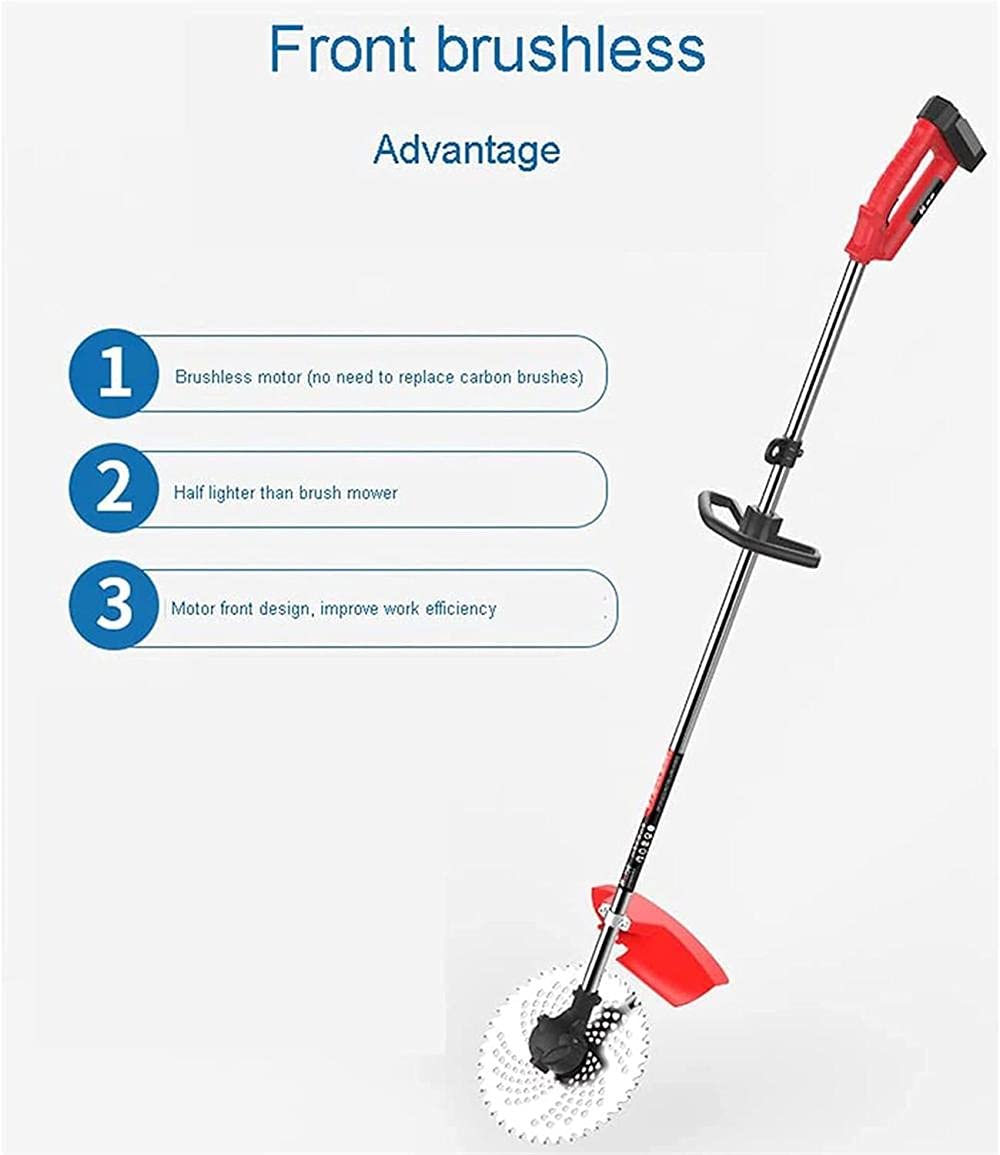 Cortacésped inalámbrico, cosechadora de maíz, maquinaria agrícola Multifuncional para arroz, Trigo, Palanca de cortacésped doméstico, Mango más Cepillado de 48V