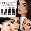 Sumeitang 4 Pcs Cruelty-Free Waterproof Highlighter Makeup Sticks Shimmer Illuminator and Blush Stick Face Contour Cosmetics Set Easy To Use Blends Effortlessly
