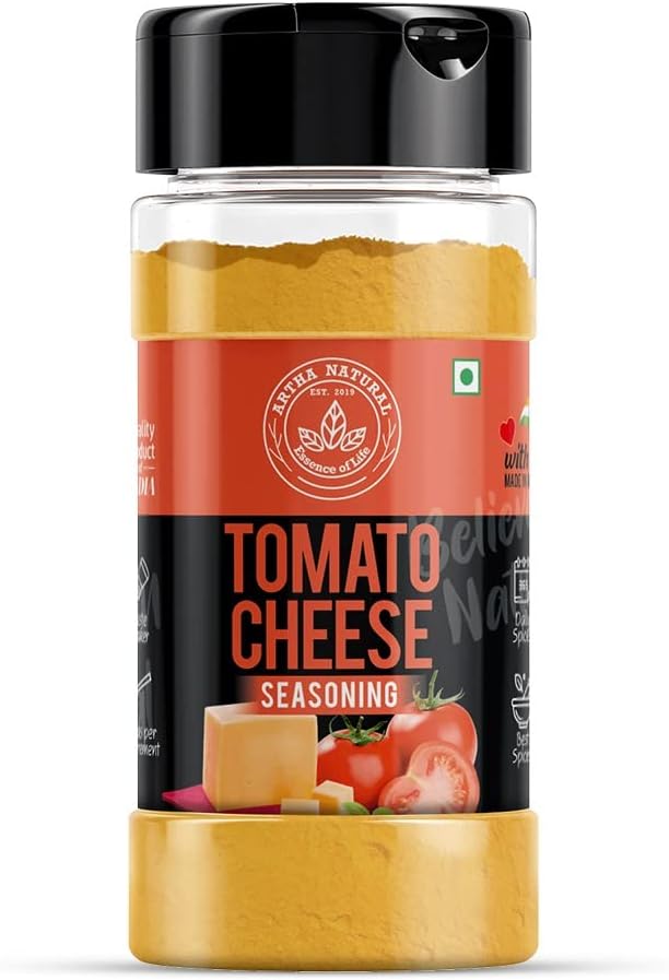 - Tomato Cheese Seasoning for Porcorn, Frymes Balls, Dips and Sauce - Multipurpose Seasoning - 100g