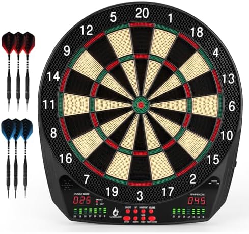 Electronic Dart Board, 35 Games and 580 Variants Electric Soft Ti...