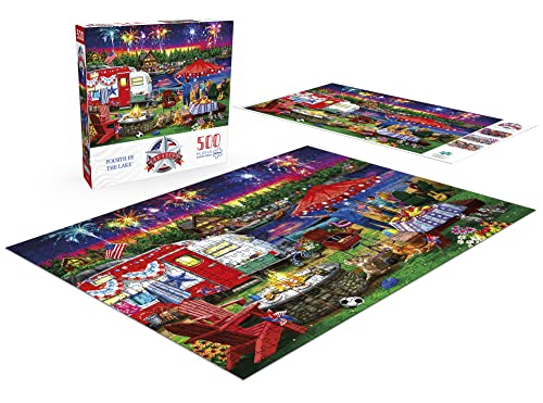 Buffalo Games - Fourth by The Lake - 500 Piece Jigsaw Puzzle, Multicolor - Image 4