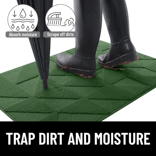 Homaxy Door Mats Indoor, 60 X 90 cm, Machine Washable Inside Door Mat, Dirt Trapper Soft Doormats - Image 3