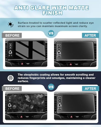 Image of CDEFG for 2025 2026 Honda Ridgeline Screen Protector Matte Anti Glare 9-Inch, Tempered Glass for 2024 2025 2026 Honda Ridgeline Truck Accessories, for Honda 9 inch Screen Cover Anti-Fingerprint 9H
