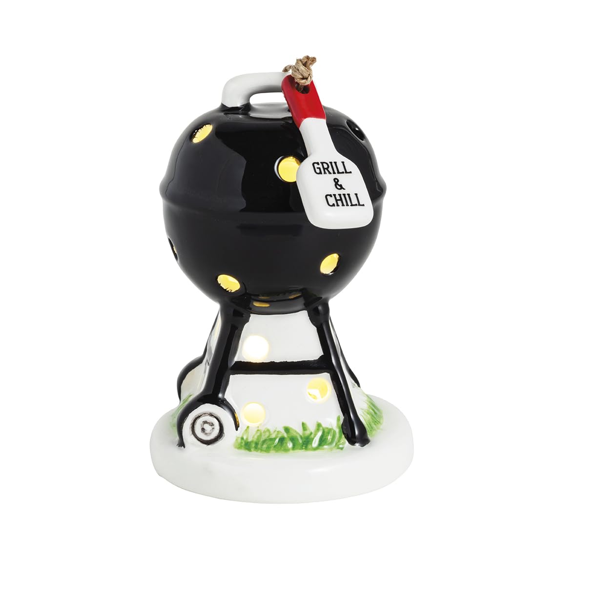 Grille en céramique noire LED Sitter Mud Pie, le cadeau déco idéal