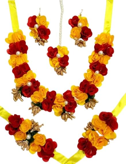 BengCraft Artificial Flower Jewellery for Women And Girls Mehandi Haldi Bridal Baby Shower Marriage Ceremony (B0B6GP3H1W) Amazon Price History, Amazon Price Tracker