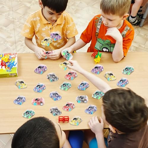 Set de 36 autos mini pull back para niños y niñas miniatura 7