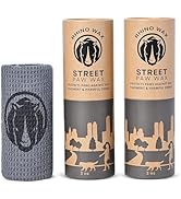 Rhino Wax - Dog Paw Street Wax (2 Tubes + 1 Microfiber Cloth) - Dog Paw Balm Protects Against Hot...