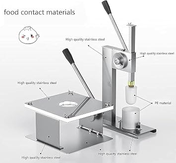 Manual Chinese Bun Making Machine, Baozi Maker, for Cooking Delicious Baozi,Baozi Maker with Dough Press Machine, Closing Machine and Molds