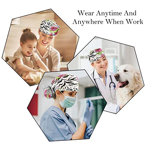 Chapeaux de travail motif de fleur pour votre routine active en atelier