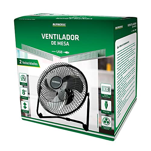 ALFACELL Ventilador de Mesa UBS 8'