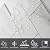 COLAMO 3”×6” Swatch Peel and Stick Backsplash,Self Adhesive Faux Stone White Subway Tile for Kitchen, Glossy Carrara Brick Marble Tile Look,Stick on Accent Wall for Bathroom,Vanity,Laundry,Stove