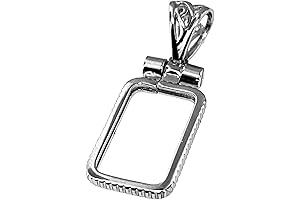 Luxury Sterling Silver Sterling Silver bezel frame for 1 Gram PAMP Suisse...