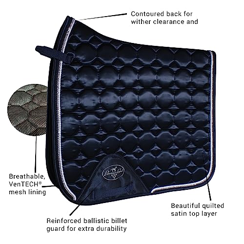 Mantilla de doma Professional's Choice VenTECH satén azul marino 2