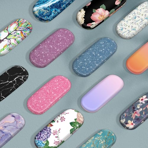 Image of FINTIE Hard Shell Eyeglasses Case, Portable Protective Glasses Cover Eyeglass Holder Box with Cleaning Cloth for Men Women