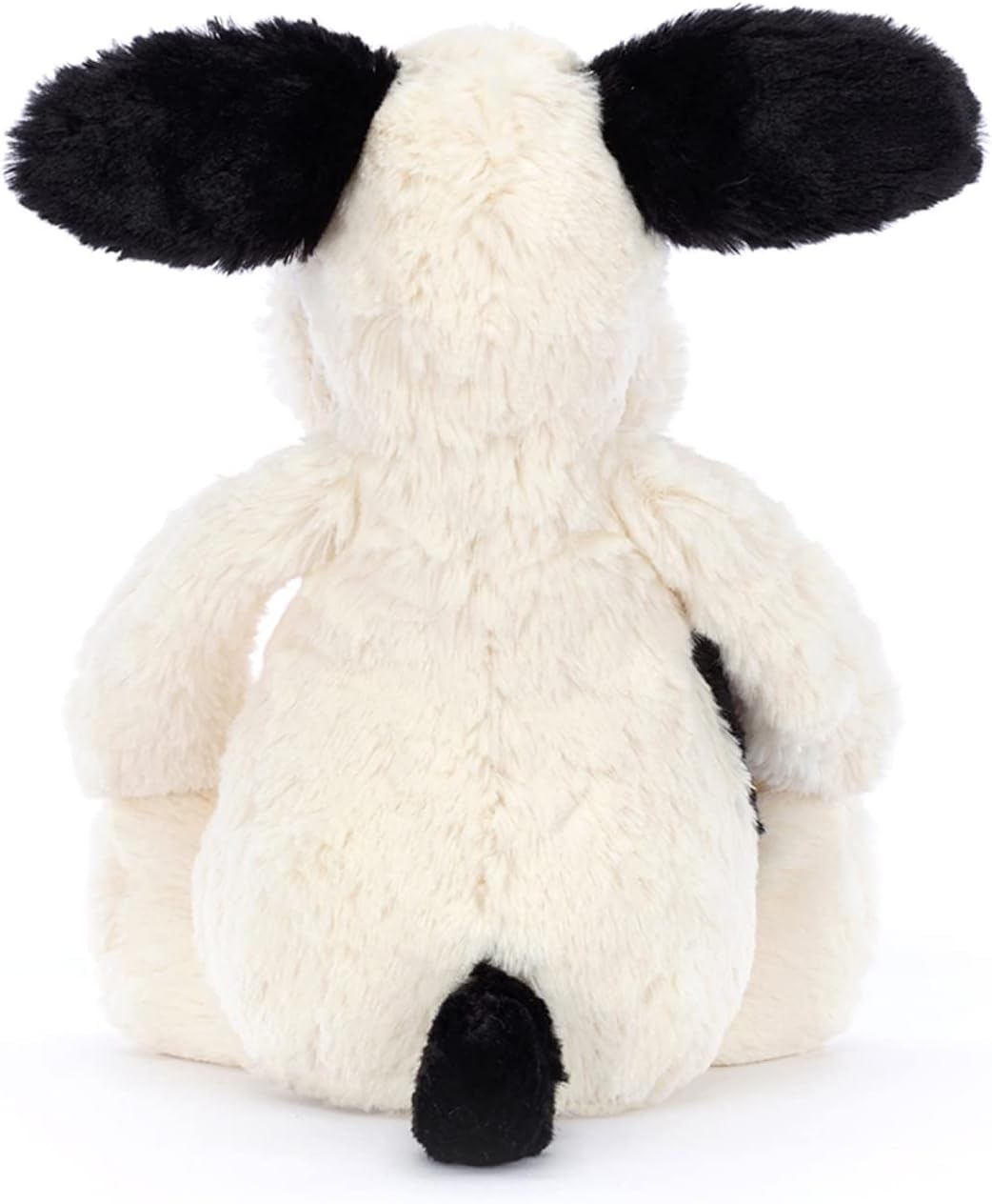 Jellycat Peluche Bashful negro y crema cachorro mediano – L: 9 cm x L : 12 cm x H: 31 cm