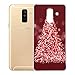 Produktbild Pnakqil Samsung Galaxy A6 Plus 2018 Hülle, Silikon Hülle TPU Weihnachten Roter Weihnachtsbaum Transparent Kratzfest UltraDünn Stoßfest Samsung Galaxy A6 Plus 2018 Handyhülle