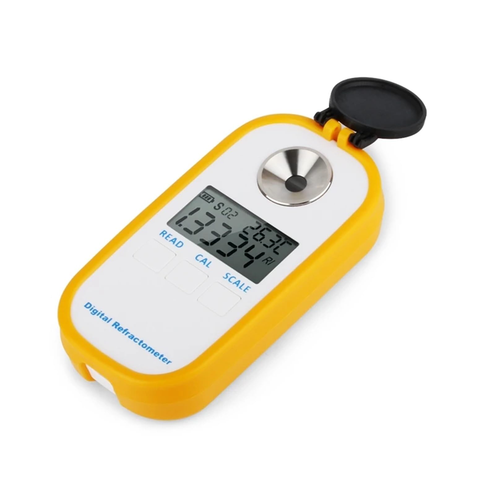 Rifrattometro digitale for birra, doppia scala - Idrometro specifico 1.000-1.130 Brix 0-50% Misuratore di alcol for vino mosto di birra SG per il test dei contenuti