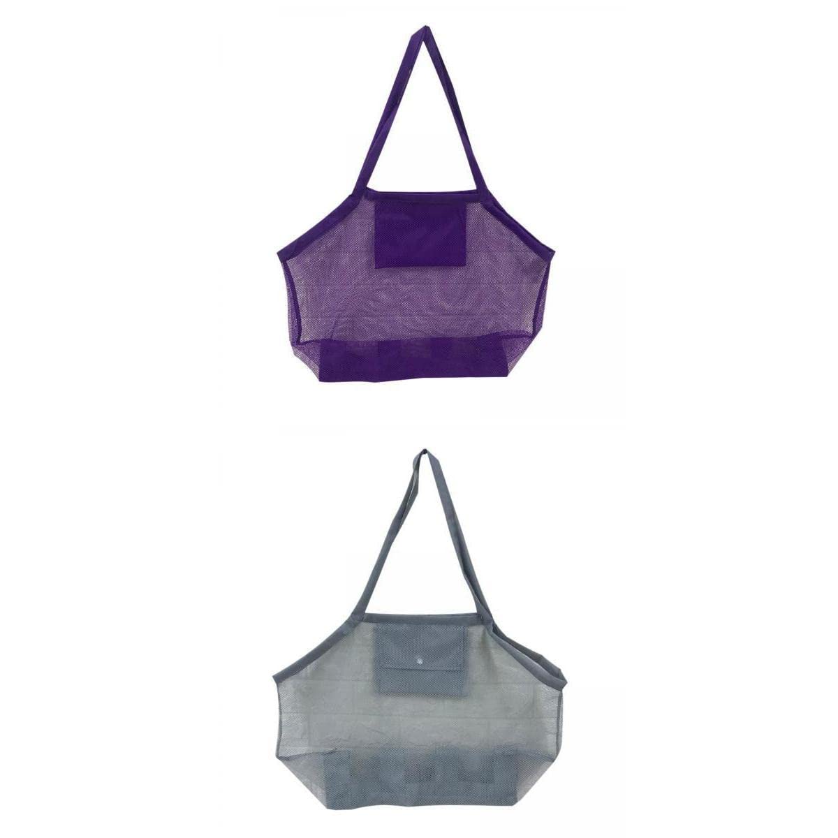 nivaa 2x Beach Toys Bag Swimming Pool Mesh Tote Bags Sand-Away Bag-picture-40