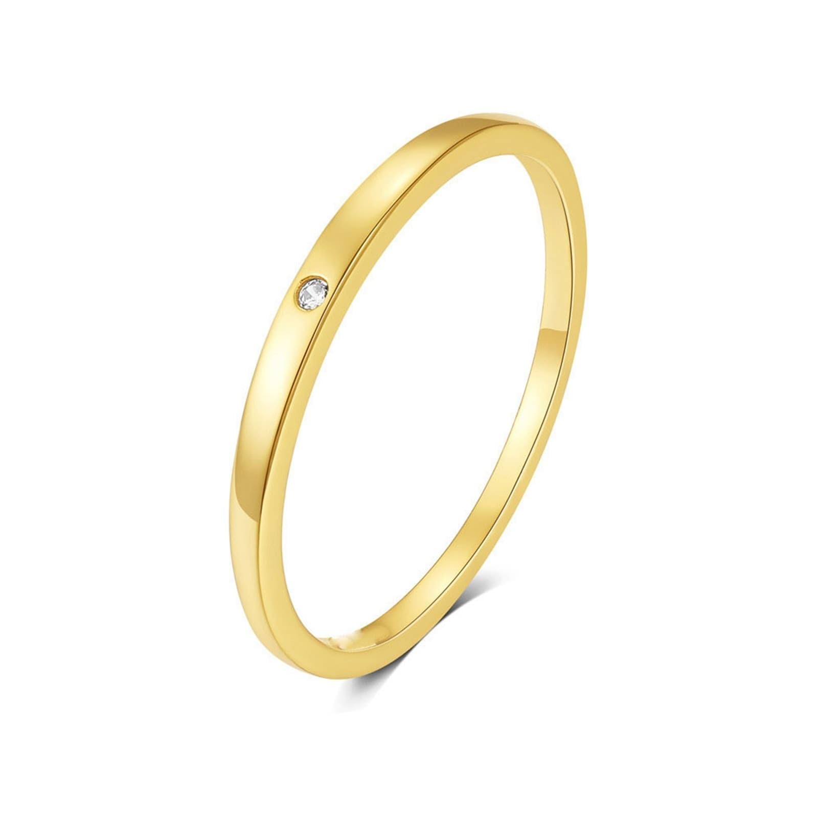 Anillo de moissanita en oro amarillo joyería duradera que no se oscurece 7