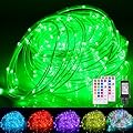 Nazuwke 66Ft LED Rope Lights Outdoor, 18 Colors Changing String Lights Plug in with Remotes, Waterproof 200 LEDs Multicolor Fairy Light, RGB Christmas Rope Lighting for Bedroom Garden Halloween Decor