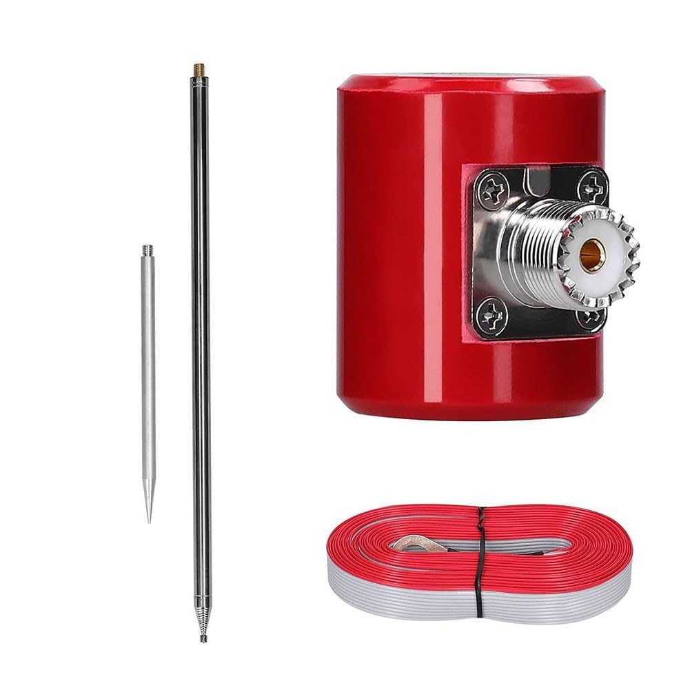Antenna HF ad alta frequenza (14-30 MHz, testata 300 W, picco 600 W), radiatore telescopico in acciaio inox a lunghezza d'onda 1/4 per radio USDX e QRP, lunghezza estensibile 5 m