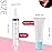 AMORIX 50PCS Lip Gloss Tubes 5ml Blue Cap Lip Gloss Containers Empty Lip Balm Tubes Refillable Squeeze Lipgloss Tubes + 2 x 20ml Syringes Tag Labels for DIY Lip Gloss Glitter